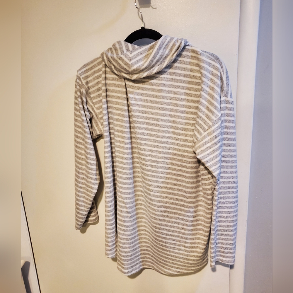 Jones New York Striped Cowl Neck Sweater - Picture 3 of 3
